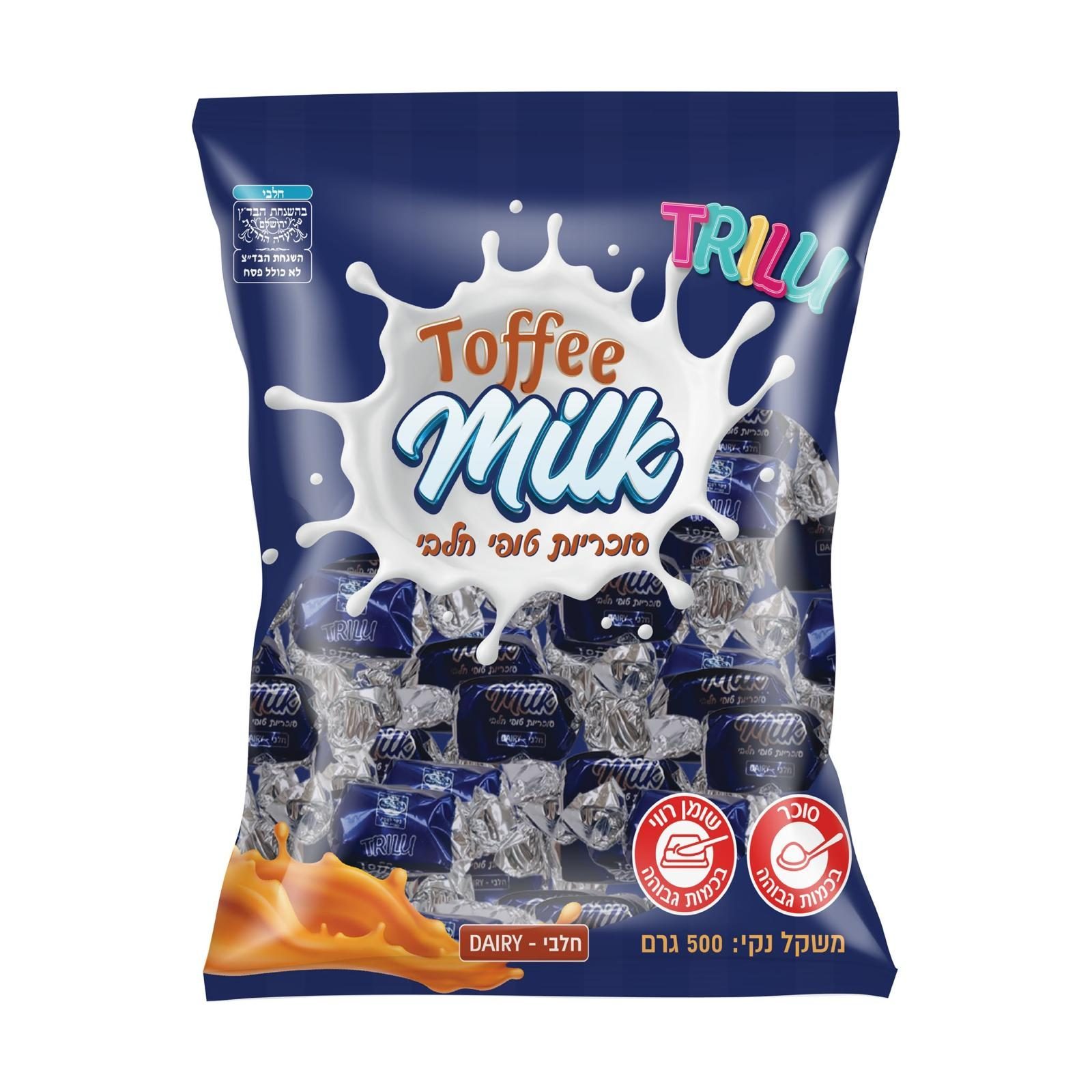 יאמס סוכריות טופי חלבי 500 גרם