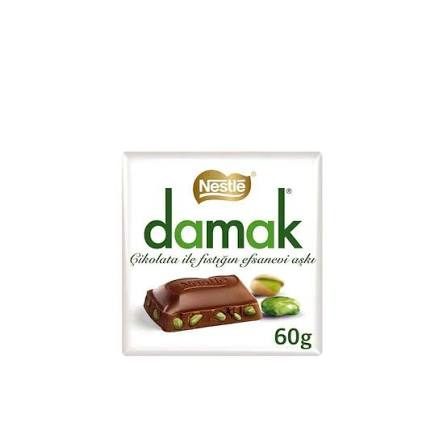 Damak נסטלה שוקולד חלב עם פיסטוקים 60 גרם