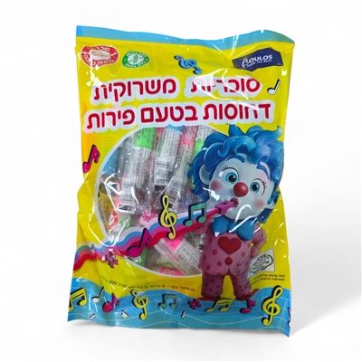 סוכריות משרוקית בטעם פירות 40 יחידות 200 גרם