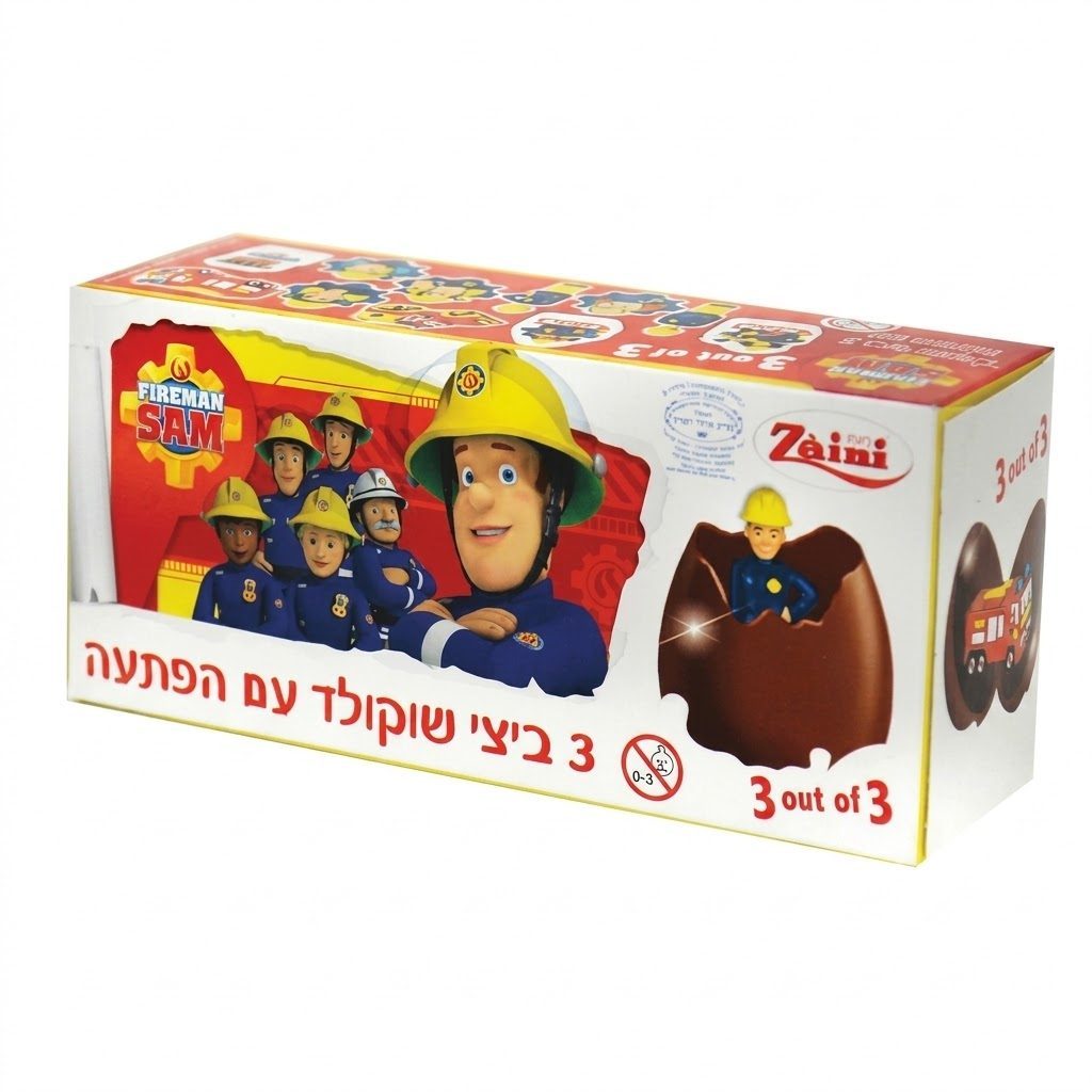 שלישיית ביצי שוקולד סמי הכבאי 60 גרם