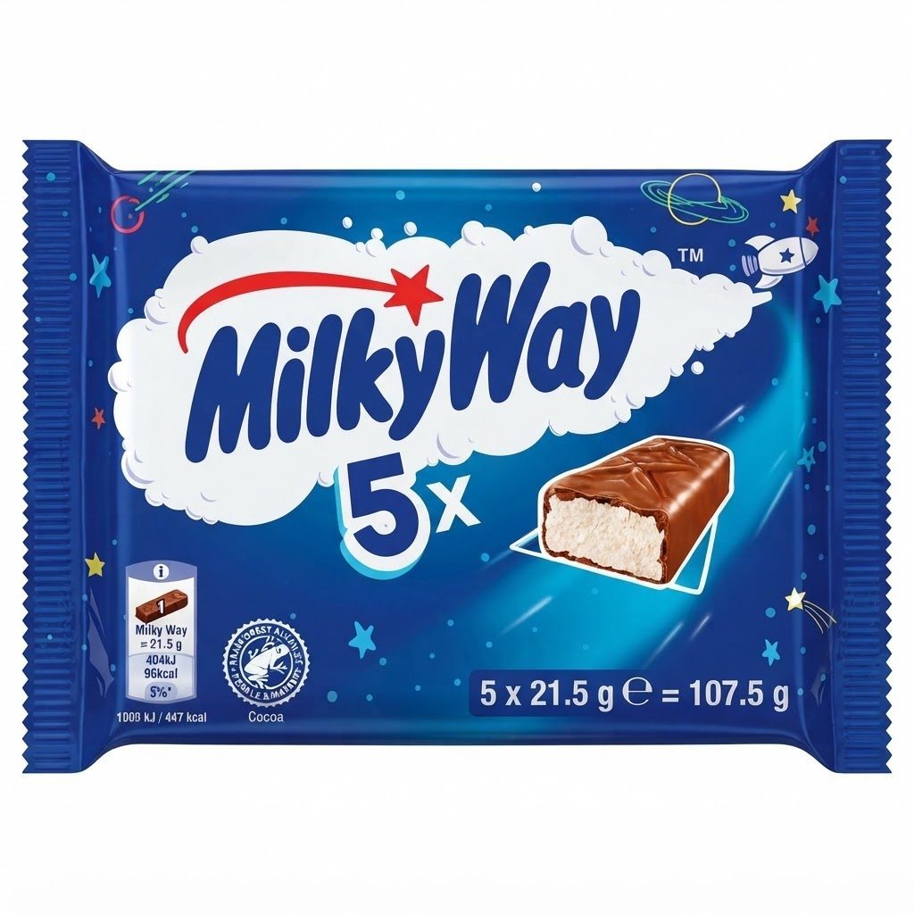 MilkyWay מארז 5 חטיפי שוקולד 107.5 גרם