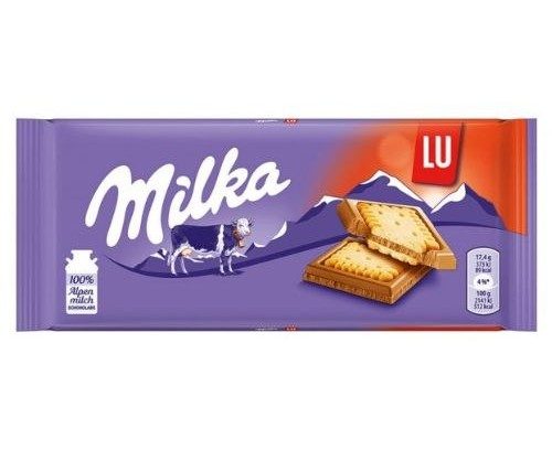 מילקה שוקולד לו עם ביסקוויט 87 גרם