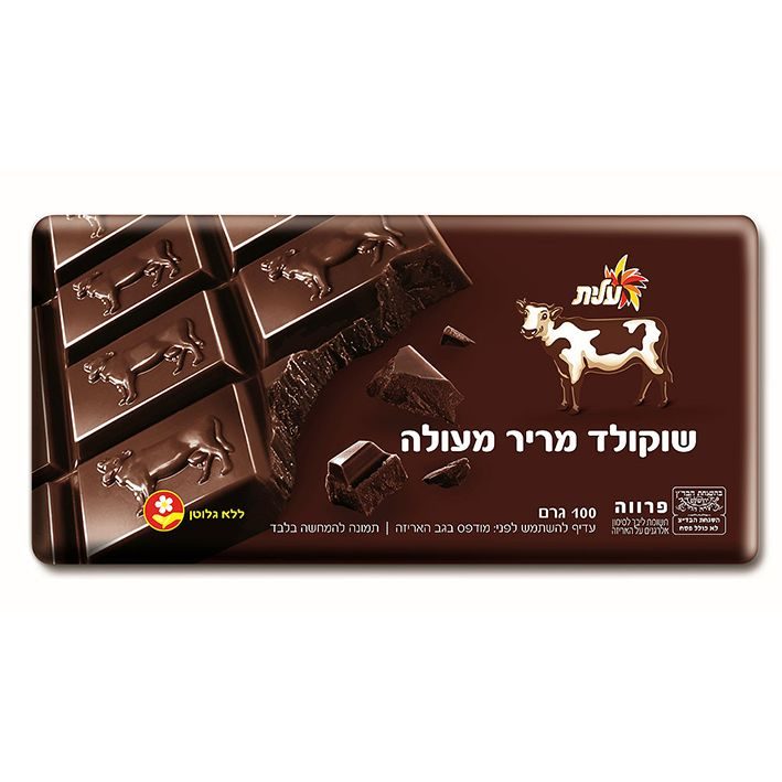 עלית שוקולד פרה מריר 100 גרם