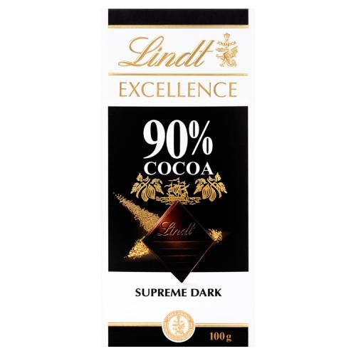 לינדט טבלה מריר 90% קקאו 100 גרם