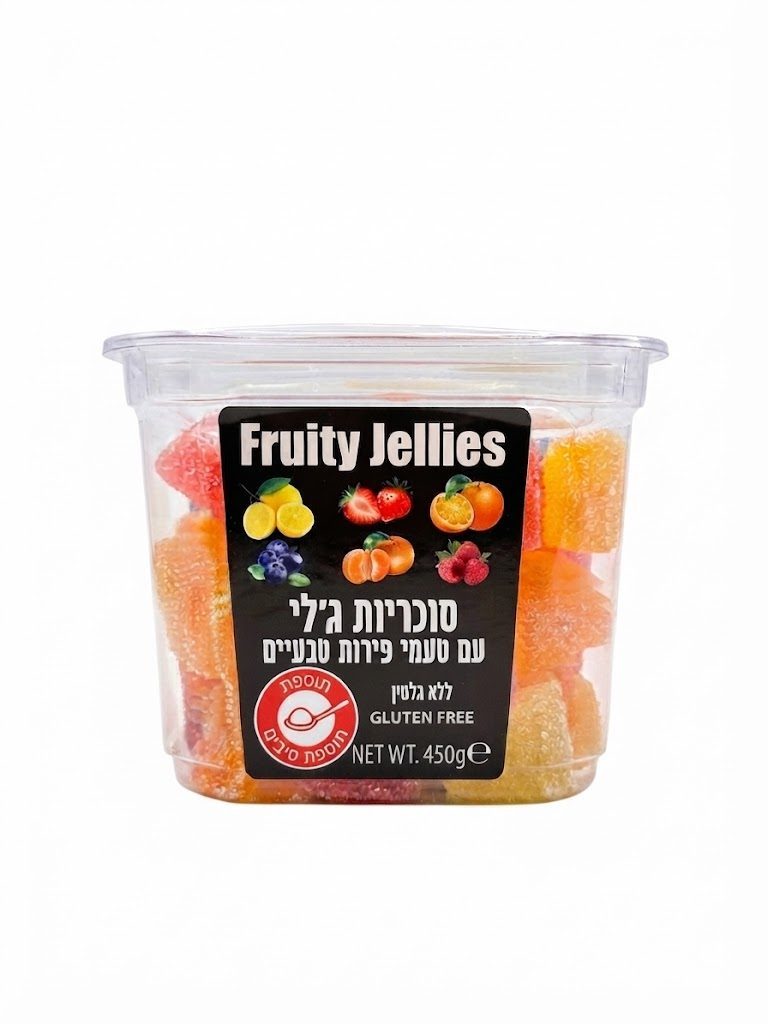 קופסא גומיות גלי בטעמי פירות טבעיים 450 גרם