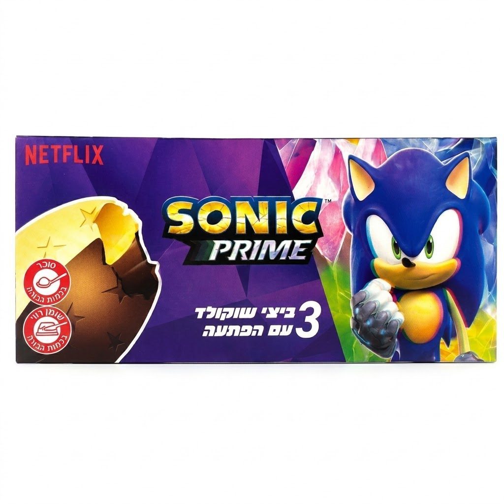שלישיית ביצי שוקולד סוניק 60 גרם