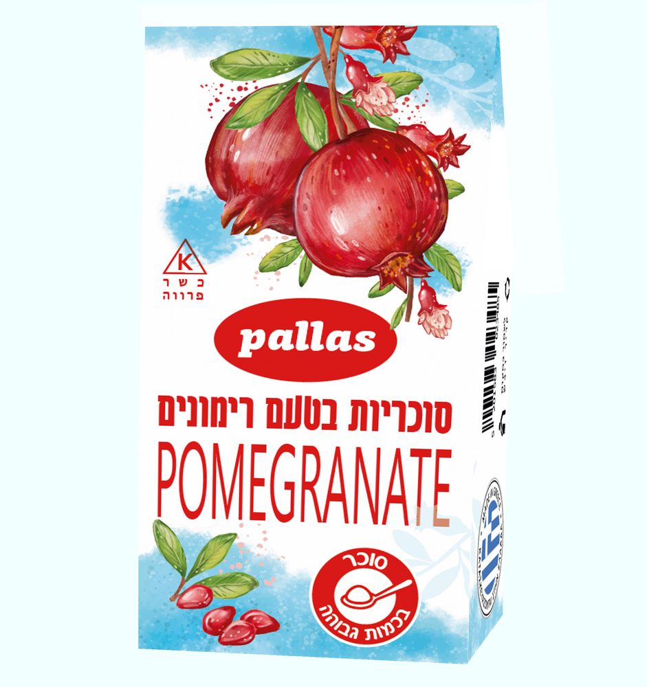 סוכריות בטעם רימונים 60 גרם