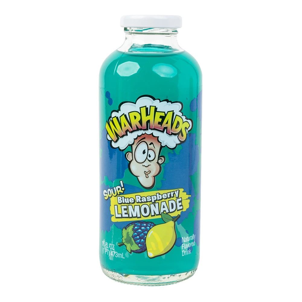 Warheads משקה קל בטעם לימונדה ופטל כחול 473 מ"ל