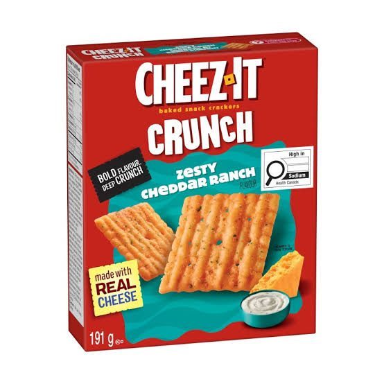 Cheez it קרקר פריך בטעם גבינת צדר ראנץ פיקנטי 191 גרם