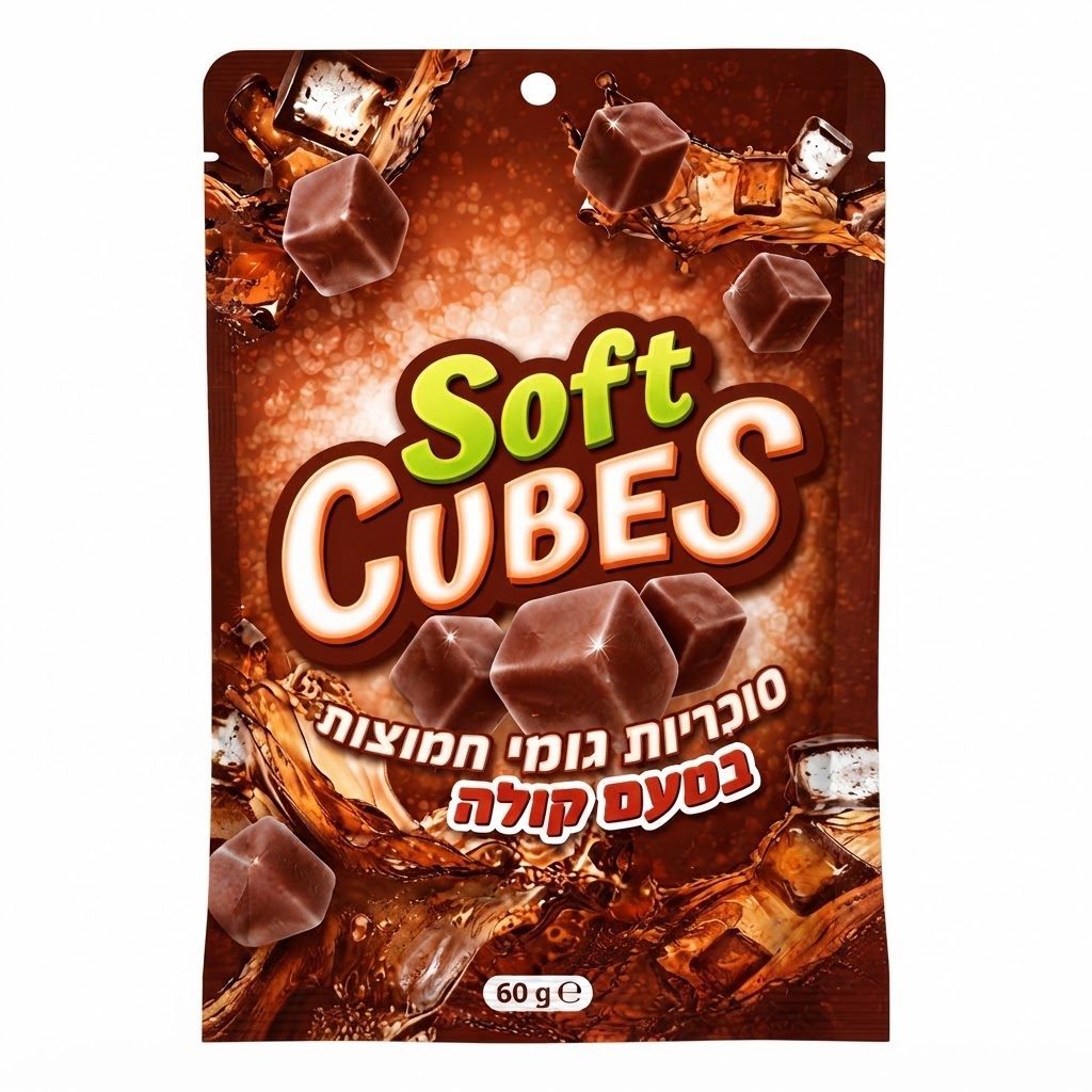 סוכריות גומי חמוצות בטעם קולה 60 גרם