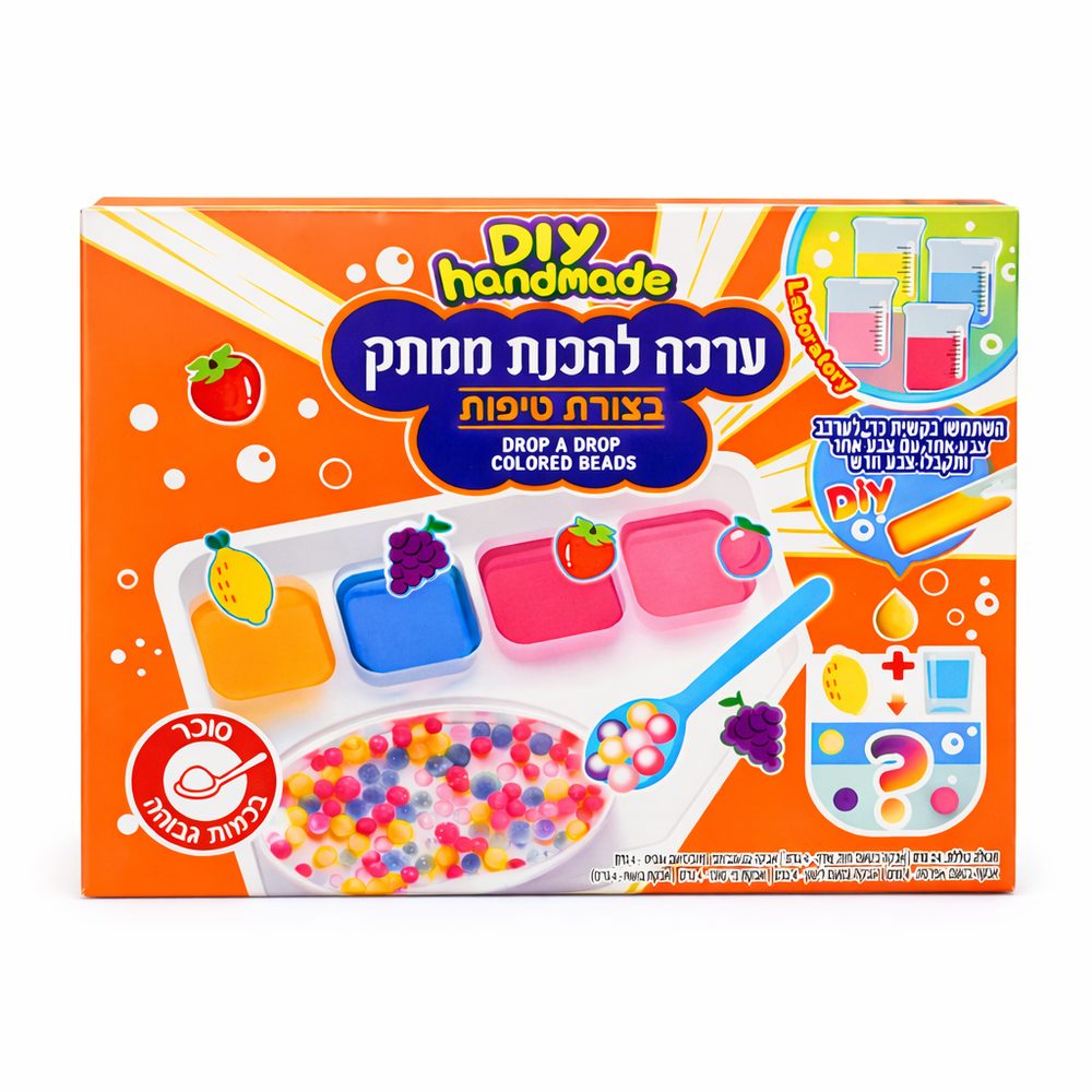 ערכה להכנת ממתק בצורת טיפות 24 גרם