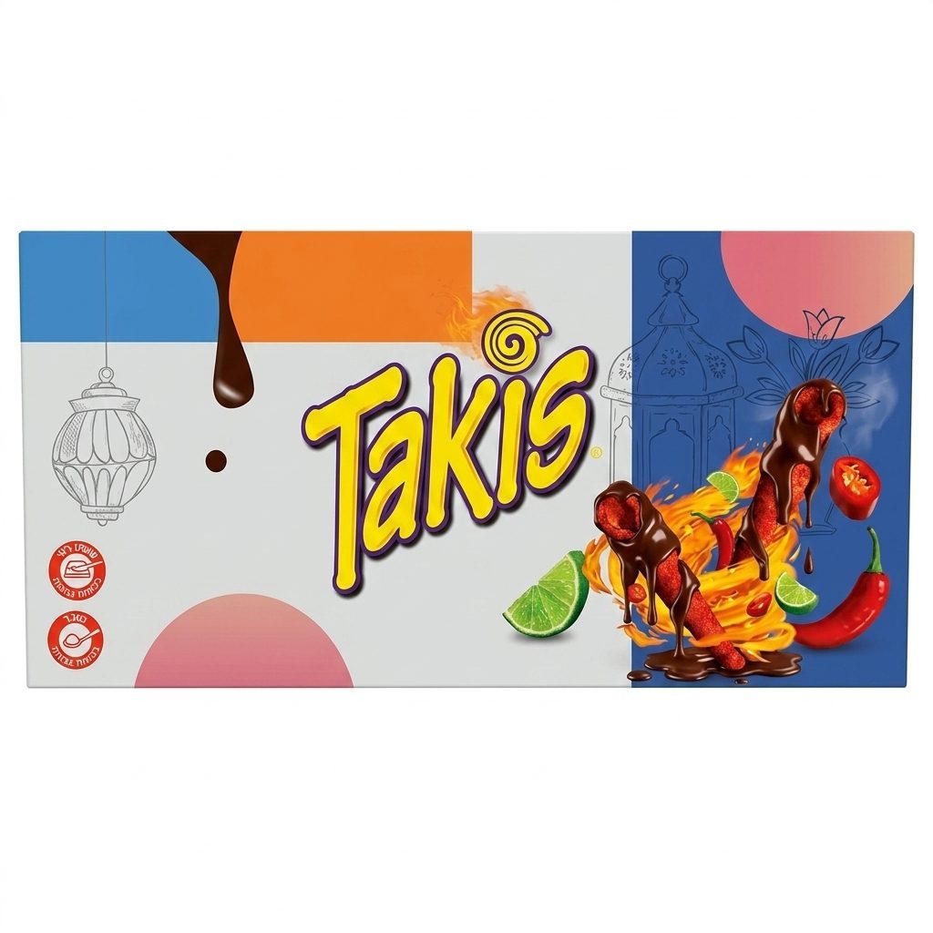 שוקולד טאקיס חריף ליים 150 גרם