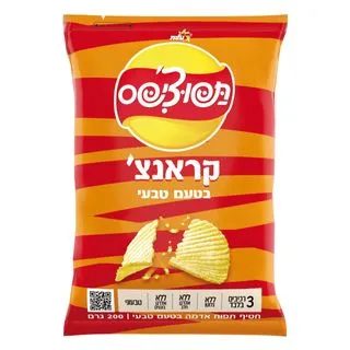 עלית תפוצ'יפס קראנצ' בטעם טבעי 200 גרם