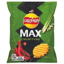 עלית תפוציפס מקס בטעם צילי למון גראס 50 גרם