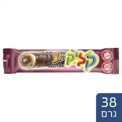 קליק אין קרם נוגט מצופה שוקולד לבן וחלב 38 גרם