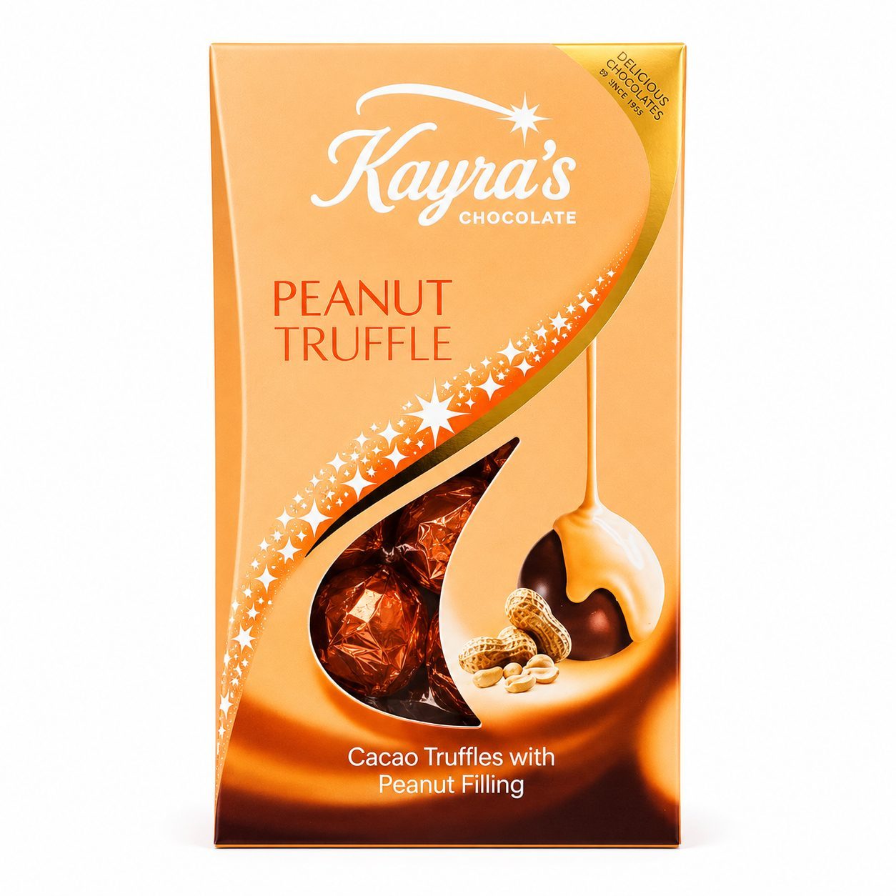 Kaynas טראפל קקאו בטעם חמאת בוטנים 120 גרם
