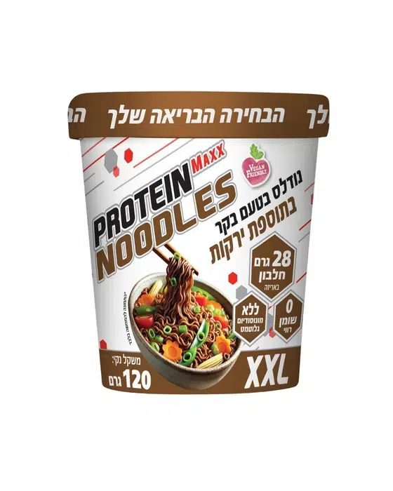 נודלס פרוטאין בטעם בקר עם ירות יבשים 120 גרם