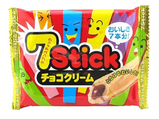 7 Stick ביסקוויט ממולא שוקולד חלב 25 גרם