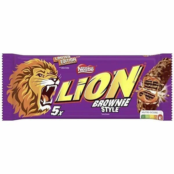 Lion וופל במילוי קרמל בראוני מארז חמישייה 150 גרם