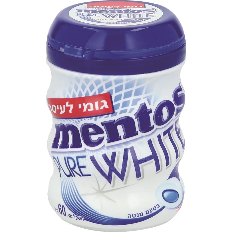 מסטיק מנטוס בטעם מנטה ללא סוכר 60 גרם
