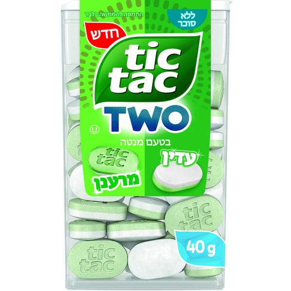 טיקטק בטעם מנטה עדין ללא סוכר 38.5 גרם
